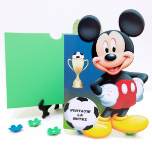 Invitatii Botez Contur Mickey Mouse 12