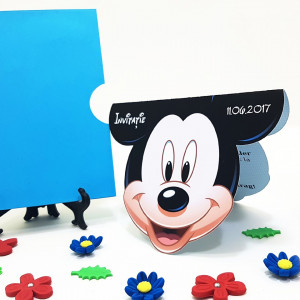Invitatii Botez Contur Mickey Mouse 2
