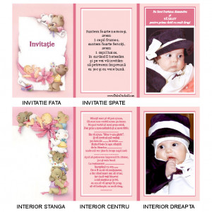 Invitatii Botez Dulcici 2