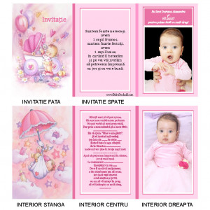 Invitatii Botez Dulcici 7