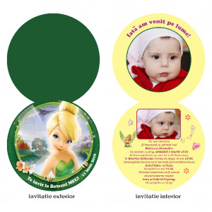 Invitatii Botez Rotunda Dubla Tinkerbell 2
