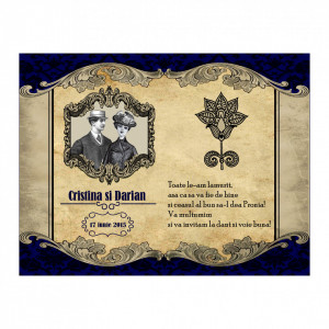 Marturie Nunta Magnet Caragiale Dark Blue