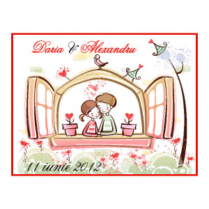 Marturie Nunta Magnet Dreptunghi DR378