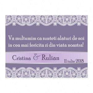 Marturie Nunta Magnet Lila