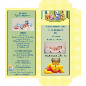 Marturii Botez Cutie de Ciocolata Winnie The Pooh 4