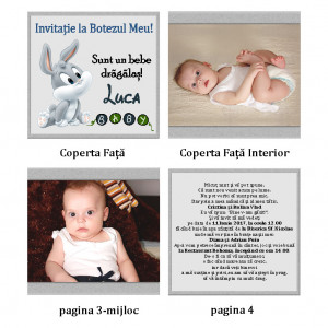 Invitatie Botez Carticica Bugs Bunny