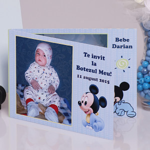 Invitatie Botez Dubla Mickey Mouse 3