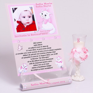 Invitatie Botez Papirus Pisicile Aristocrate