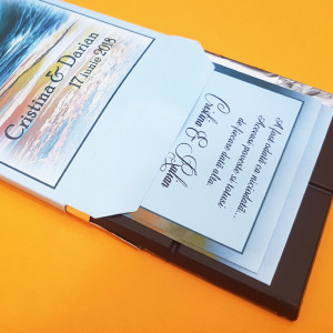 Invitatie Nunta Ciocolata Mare Albastra
