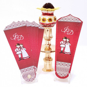 Invitatie Nunta Evantai EV14