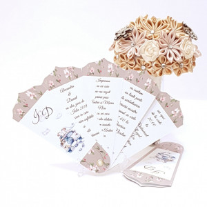 Invitatie Nunta Evantai EV25