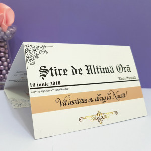 Invitatie Nunta Florale Jurnal