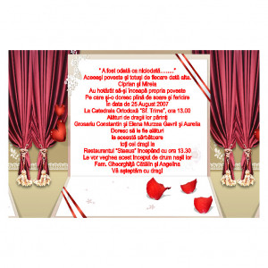Invitatie Nunta Magnetica MG56
