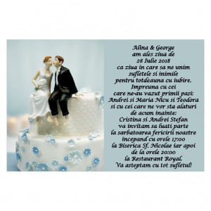 Invitatie Nunta Magnetica MG66