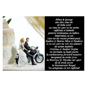 Invitatie Nunta Magnetica MG86