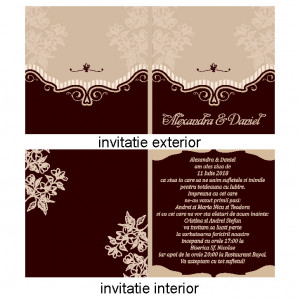 Invitatie Nunta Patrata INPT3