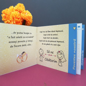 Invitatie Nunta Poveste Romantic