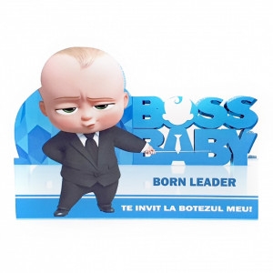 Invitatii Botez Contur Baby Boss 9