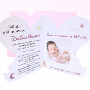 Invitatii Botez Contur Ingeras F11