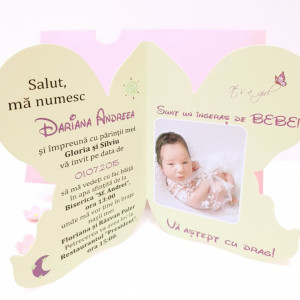 Invitatii Botez Contur Ingeras F9