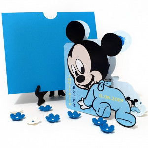 Invitatii Botez Contur Mickey Mouse 10