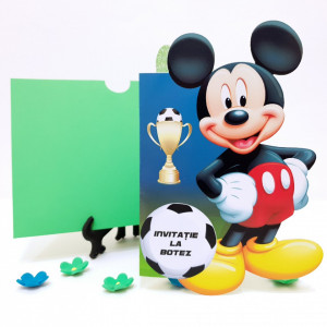 Invitatii Botez Contur Mickey Mouse 12
