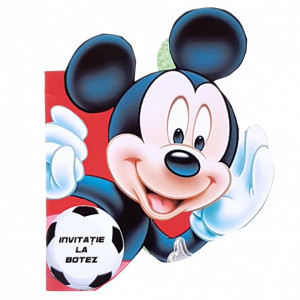 Invitatii Botez Contur Mickey Mouse 13