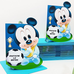 Invitatii Botez Contur Mickey Mouse 14