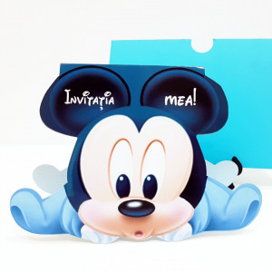 Invitatii Botez Contur Mickey Mouse 4