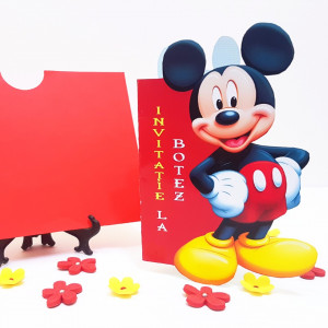 Invitatii Botez Contur Mickey Mouse 6