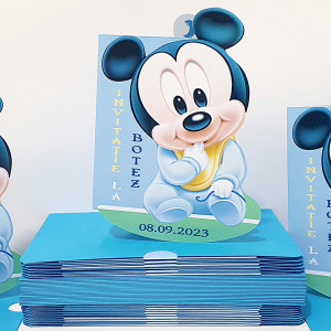 Invitatii Botez Contur Mickey Mouse 8