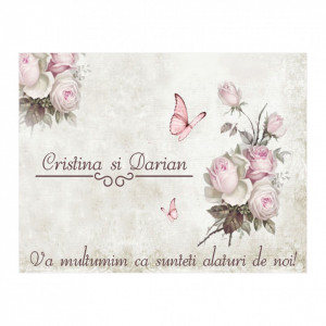 Marturie Nunta Magnet Vintage Wedding