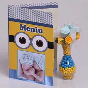 Meniu Botez cu Foto Gemeni Minions