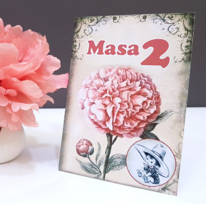Nr de masa 2 in 1 Nunta-Botez NB9
