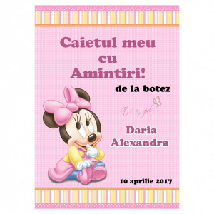 Caiet Amintiri Botez Minnie Mouse 1