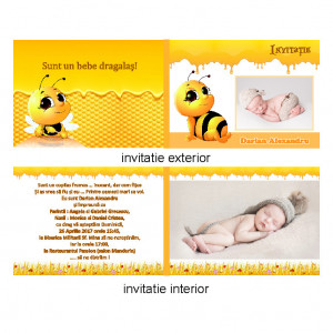 Invitatie Botez Dubla Albinutul Buclucas
