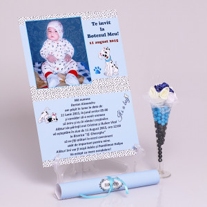 Invitatie Botez Papirus Dalmatian