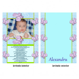 Invitatie Botez Papirus Disney Bebe 10