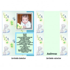 Invitatie Botez Papirus Disney Bebe 15