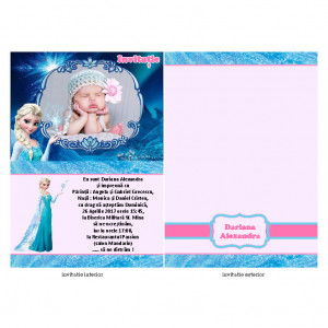 Invitatie Botez Papirus Elsa