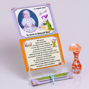 Invitatie Botez Papirus Pitic