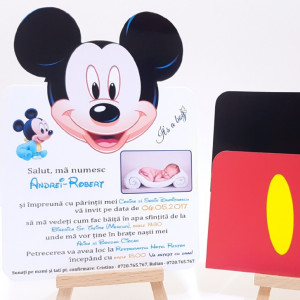 Invitatie Botez PRO Mickey Mouse 1