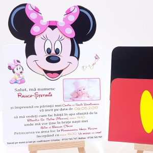 Invitatie Botez PRO Minnie Mouse 1