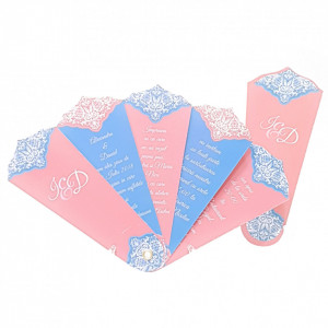 Invitatie Nunta Evantai EV10
