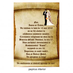 Invitatie Nunta Papirus INPAP12