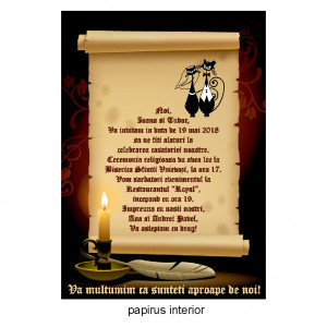 Invitatie Nunta Papirus INPAP2