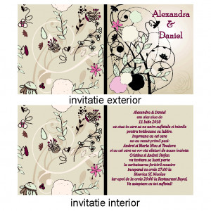 Invitatie Nunta Patrata INPT10