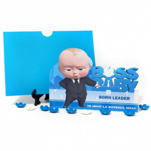 Invitatii Botez Contur Baby Boss 9