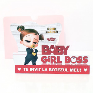 Invitatii Botez Contur Baby Princess 13