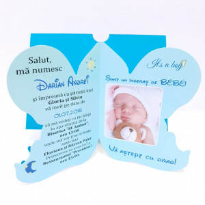 Invitatii Botez Contur Ingeras B5